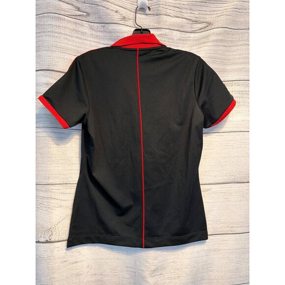 Nike Golf Black & Red Dri-Fit Polo Music Note Shirt Size M - Picture 3 of 3